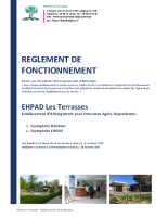 REGLEMENT DE FONCTIONNEMENT – EHPAD LES TERRASSES 2025